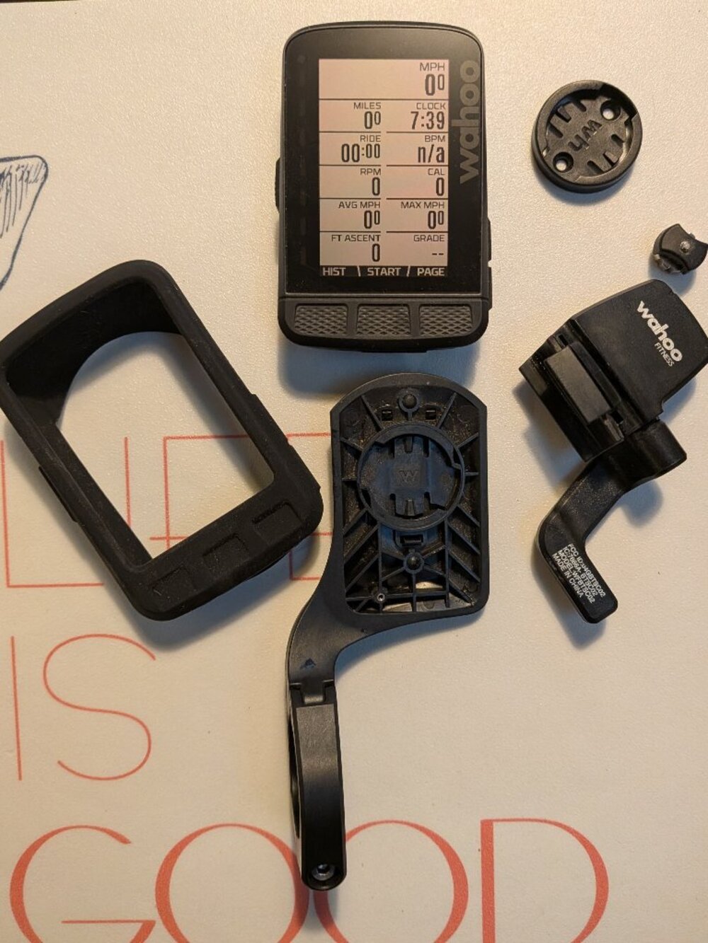 Wahoo Roam V2, cedence sensor + extras